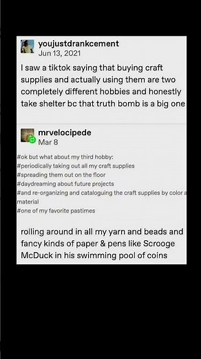 crafting vs collecting your supplies | Subscribe for more #motivation 😊👍