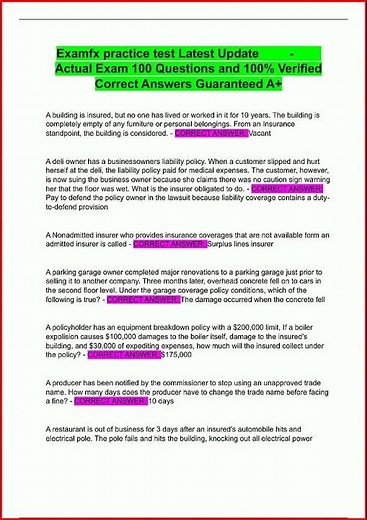 Examfx Practice Test Latest Update Actual Exam 100 Questions video