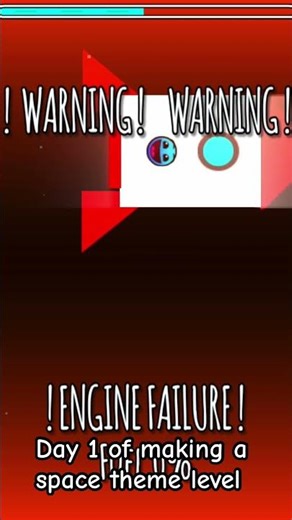 Day 1 of my space themed level in #gd #geometrydash #creator #day #like #subscribe #space