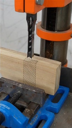 Perfection in Every Cut: The Square Hole Drill #woodworking #carpentry #diy