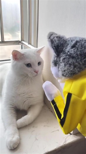 Funny Cats Reacting to Toys 😂🧸🐱 #catsoftiktok #catvideos #petsoftiktok #cutecats #funnycats #toys