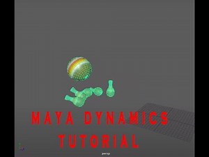 maya dynamics tutorial | bowling effect using Bullet | Maya 2018 tutorial : The basics of Bullet