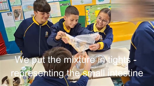 During Science we learned about Body Systems. One of them is the Digestive System. We did a STEM Experiment to simulate how the digestive system works. It was messy but so much fun!! | St. Clare College, Madonna tal-Mensija San Ġwann Primary School