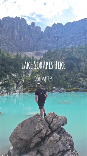 This hike to the glacial lake sorapis was one of the highlights on my trip to the Dolomites. Parking for Trail 215 is available either at the side of the road or further down hill at the Trail 215 car park. It does fill up quickly so recommend getting there early