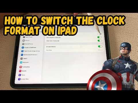 How to switch the clock format on iPad (12-hour and 24-hour)