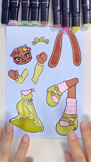 Dandy's world spring time skin Cocoa in mystyle diysticker 댄디의세계 코코아스티커만들기 #sticker #dandysworld