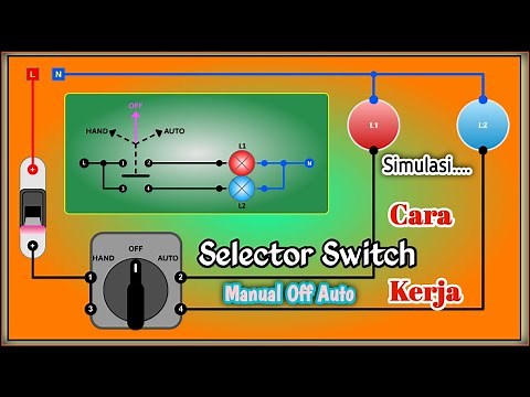 Simulasi Cara Kerja Selector Switch 3 Posisi (Hand Off Auto)