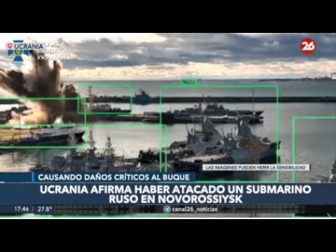 🚨 BLACK SEA | The moment Ukraine blows up a Russian submarine