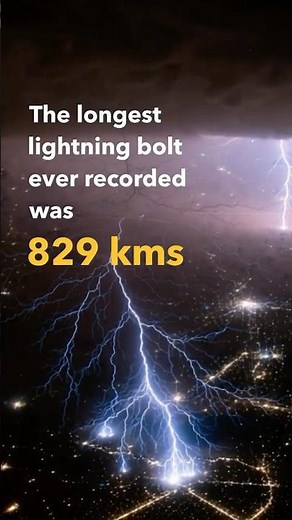 The Longest Lightning Bolt in History: 829 km (515 Miles) of Pure Electricity
