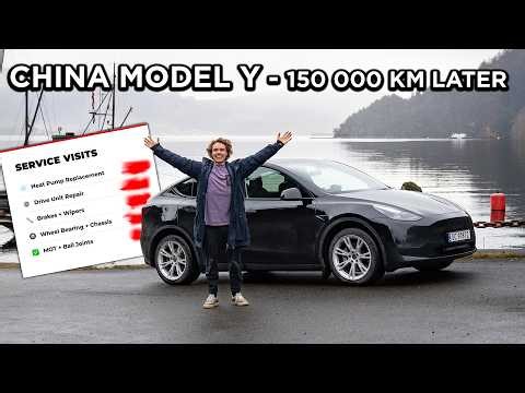 Shanghai Built Model Y Crosses 150,000km! All Servicing Needed To Get Here