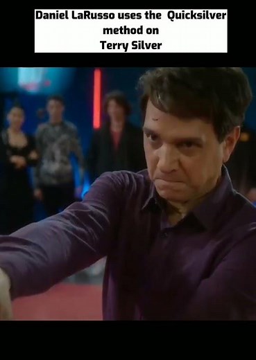 Daniel LaRusso uses the Quicksilver method on Terry Silver.