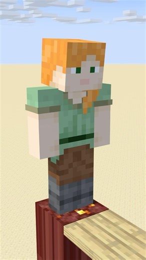 Help Enderman Cross the Collapsing Bridge - Minecraft Animation