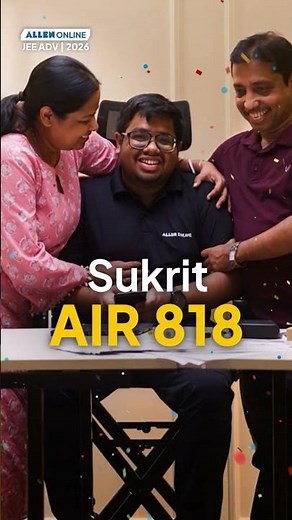 When AIR 818 Comes Home | JEE Adv. 2026 🥹