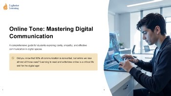 Online Tone: Misinterpretation and clarity Lesson Grades 4-12 PPTX Slides