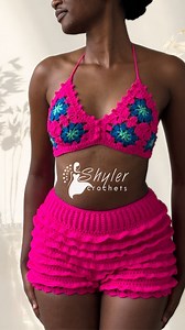 Crochet bloomers. Tutorial and pattern now available (link in bio) Welcome to ShylerCrochets! In this tutorial, I’ll guide you through creating a beautiful pair of crochet bloomers that are well-fitted and comfortable. With a ribbed elastic waistband, a made-to-measure design, and a stunning mesh pattern with scallops at the base of the shorts, these bloomers are perfect for summer! They’re ideal for the beach, lounging, or just enjoying a sunny day. This project is quick, easy, and works up bea