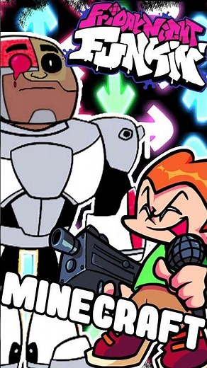[LYRICS] "Minecraft" | Cyborg FULL WEEK | Friday Night Funkin' Mod #fnf #fnfmod #fridaynightfunkin