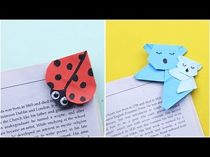 How to Make Easy DIY Paper Animal Bookmarks - Easy Origami Paper Animal Crafts by 92 Crafts