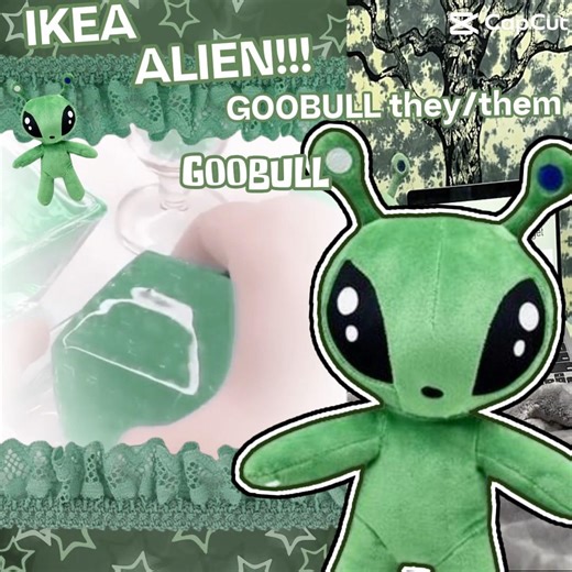 My Ikea alien, he’s a rip-off version but what I still love he XD #capcut #slimeasmr #ikea