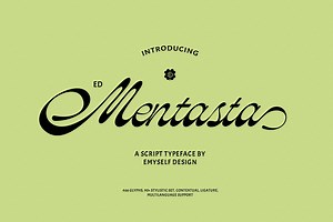 ED Mentasta - Script Typeface, a Script Font by Emyself Design