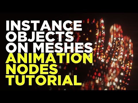 Animation Nodes/Blender Tutorial - Easily Instance Objects On Meshes