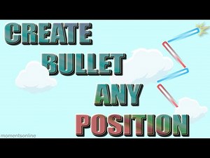 CREATE A BULLET FROM ANY POSITION ON YOUR SPRITE WITH GDEVELOP