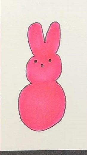 Easy Doodles ✏️ #35| Bunny Peep 🐇#doodle #drawing #peeps #bunnypeep