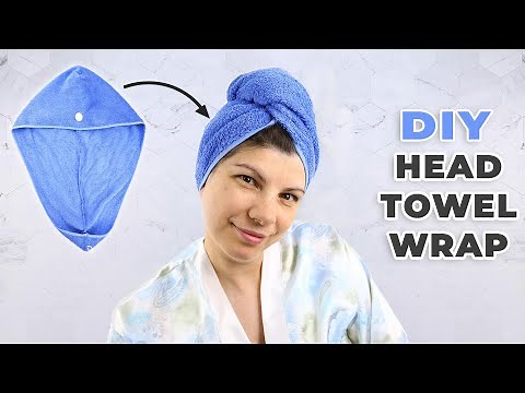 DIY Towel Wrap for Hair // How to make Turban Towel Tutorial in 10 minutes