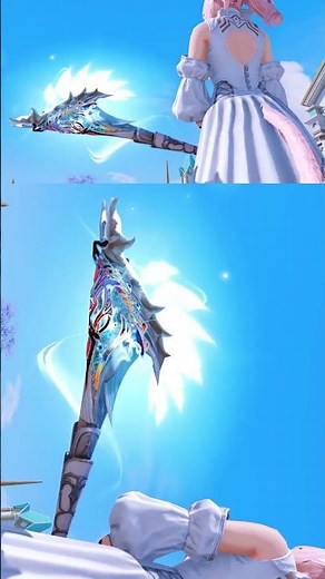 [ #FF14 ] Patch 7.41ファントムウェポンエフェクト参考 🤍WHM/白🤍ファントムオブスキュラム・ケーン Phantom Cane Obscurum🎀 #shorts #short