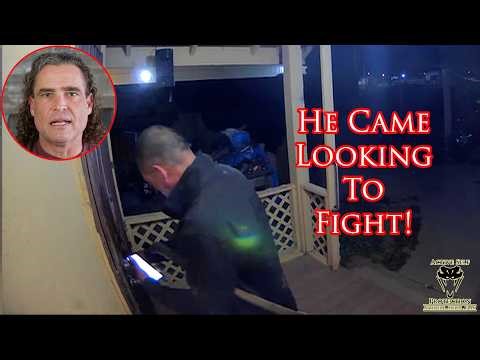 Small Town Cop Confronted By Angry Man With a Machete