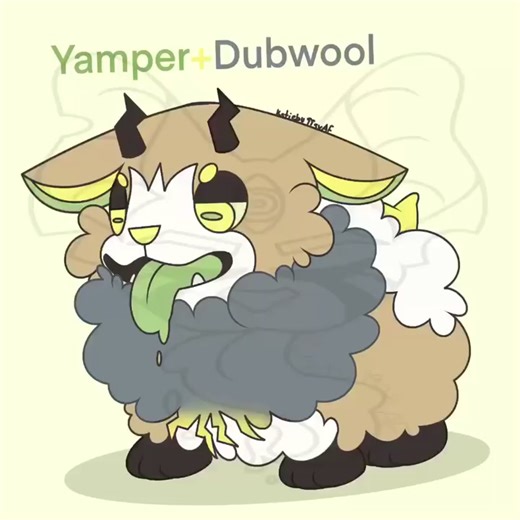 Yamper and Dubwool Art Trace | Digital Furry Pokemon Drawing