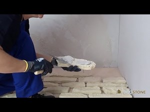 Exterior or Interior Stone Cladding Installation With Grout