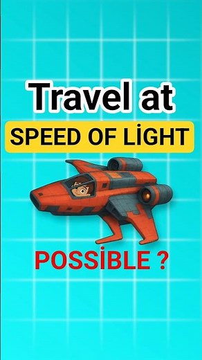 What happens if you travel at the speed of light? 🚀