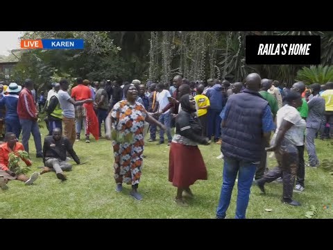 MOURNERS OCCUPY RAILA'S HOME IN KAREN IN TEARS, SEE WHAT IS HAPPENING NOW