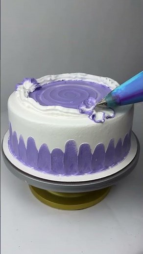 Easy Technique to Master Buttercream Flowers and Borders #CakeDecorating #CakeArt #SatisfyingVideos