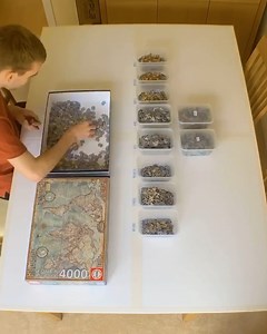 219K views · 286 reactions | This guy completes a massive 4,000 piece puzzle!  | MetDaan Adventure | Facebook
