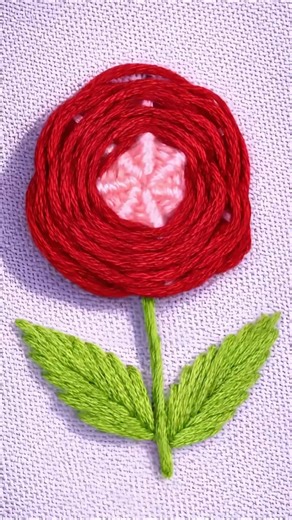 One Stitch, One Pass – Perfect Shadow Embroidery #shorts #viral #trending #youtubeshorts