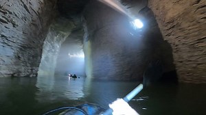 Kayaking Through an Underground Lake