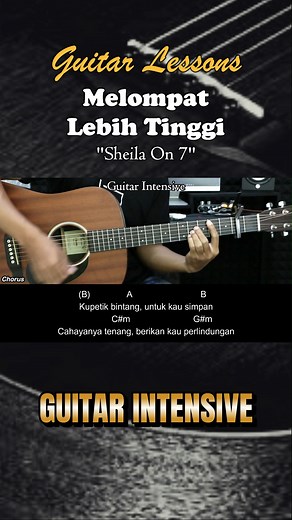 15K views · 186 reactions | Melompat Lebih Tinggi - Sheila On 7 - Tutorial chord gitar mudah Martin Guitar #melompatlebihtinggi #sheilaon7 #guitarintensive #martinguitar #chordgitar #acousticguitar #acoustic #tutorialgitarmudah #tutorialgitar | Guitar Intensive | Facebook