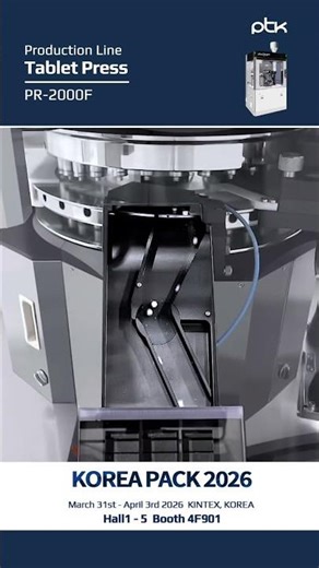 Tablet Press Machine for High-Output & Flexible Compression PTK PR-2000F