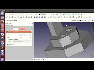 Freecad Tutorial (17/40): Sketch Extrusions and Hollows