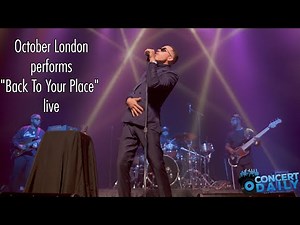 October London performs "Back To Your Place" live; Rebirth of Marvin Tour Baltimore
