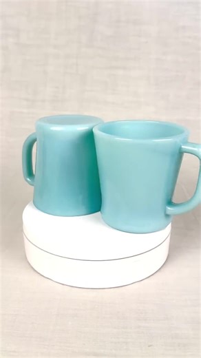 Vintage 1950’s Fire King Mug | Delphite Blue | Mid Century Glassware | D Handle Cup | Turquoise Light Blue Retro Cup in Very Good Condition - Etsy
