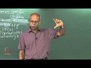 Mod-01 Lec-05 Design Features of Language-4