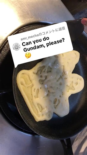 逆襲のシャアをテーマにしたパンケーキアート