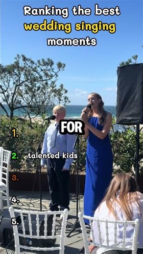 Ranking the best "Wedding singing moments"