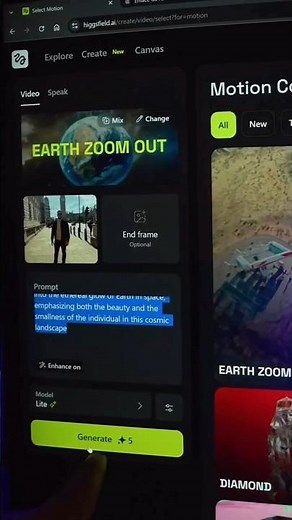 How to Make Earth Zoom Out Effect Using AI! 🌎📽️#shorts #ai #editing