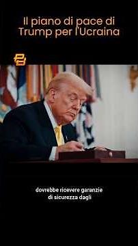 ANALISI PIANO di PACE di TRUMP per UCRAINA