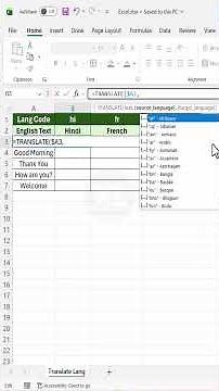 Translate Any Language in Excel #excelshortcuts #excelforbeginners #dataextractor #spreadsheetmagic