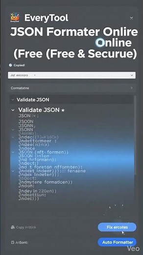 Format JSON Instantly (No Upload) #productivity #webtool #worksmarter
