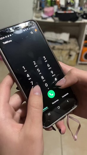 Dialing a Number on Smartphone: A Close-up Look